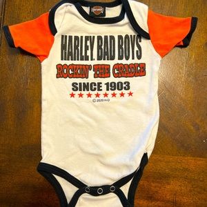 Harley Davidson baby onesie